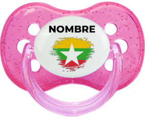 Bandera del efecto pincel de Myanmar con nombre: Chupete Cereza