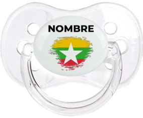 Bandera del efecto pincel de Myanmar con nombre: Chupete Cereza