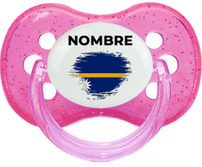 Bandera del efecto pincel Nauru con nombre: Chupete Cereza