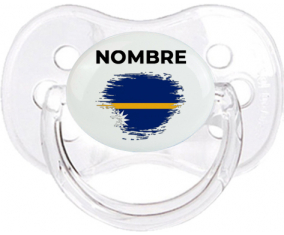 Bandera del efecto pincel Nauru con nombre: Chupete Cereza