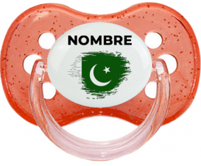 Bandera del efecto pincel de Pakistán con nombre: Chupete Cereza