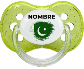 Bandera del efecto pincel de Pakistán con nombre: Chupete Cereza