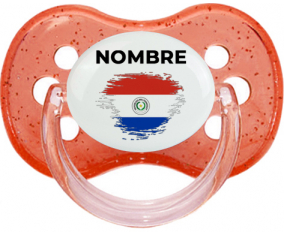 Paraguay pincel efecto bandera con nombre: Chupete Cereza