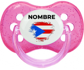 Efecto pincel de bandera Puerto Rico con nombre: Chupete Cereza