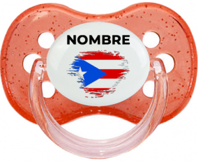 Efecto pincel de bandera Puerto Rico con nombre: Chupete Cereza
