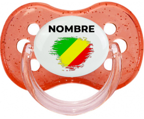 Bandera del efecto pincel de la República del Congo con nombre: Chupete Cereza