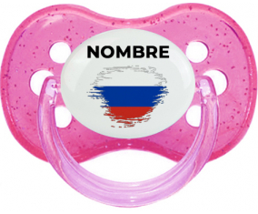 Bandera de efecto pincel ruso con nombre: Chupete Cereza