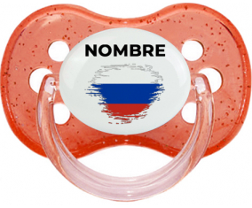 Bandera de efecto pincel ruso con nombre: Chupete Cereza