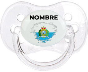 Bandera del efecto pincel de San Marino con nombre: Chupete Cereza