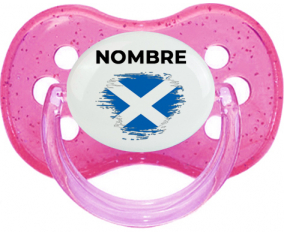 Bandera del efecto pincel de Escocia con nombre: Chupete Cereza