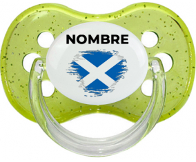 Bandera del efecto pincel de Escocia con nombre: Chupete Cereza