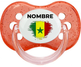 Bandera de efecto pincel senegalés con nombre: Chupete Cereza