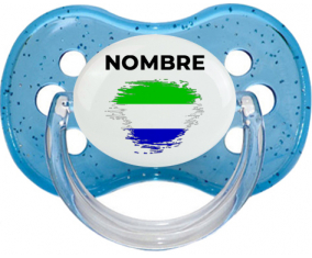 Bandera del efecto pincel de Sierra Leona con nombre: Chupete Cereza personnalisée