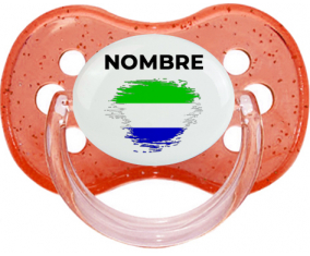 Bandera del efecto pincel de Sierra Leona con nombre: Chupete Cereza