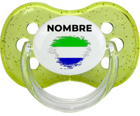 Bandera del efecto pincel de Sierra Leona con nombre: Chupete Cereza