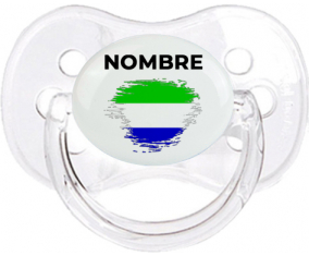 Bandera del efecto pincel de Sierra Leona con nombre: Chupete Cereza