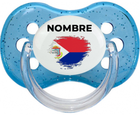 Sint Maarten marca efecto pincel con nombre: Chupete Cereza personnalisée