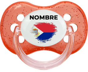Sint Maarten marca efecto pincel con nombre: Chupete Cereza
