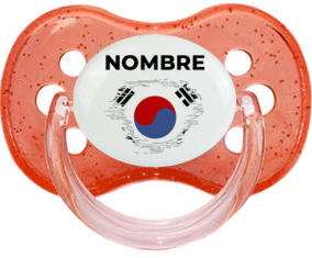 Bandera del efecto pincel de Corea del Sur con nombre: Chupete Cereza