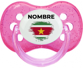 Bandera del efecto pincel surinam con nombre: Chupete Cereza