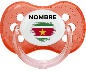 Bandera del efecto pincel surinam con nombre: Chupete Cereza