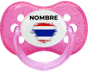 Bandera del efecto pincel de Tailandia con nombre: Chupete Cereza