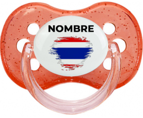 Bandera del efecto pincel de Tailandia con nombre: Chupete Cereza