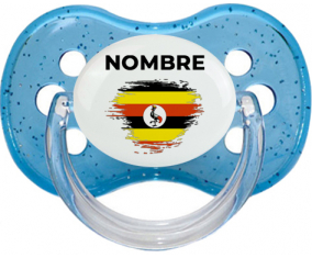 Bandera del efecto pincel de Uganda con nombre: Chupete Cereza personnalisée