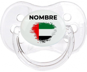 Bandera del efecto pincel de los Emiratos Árabes Unidos con nombre: Chupete Cereza