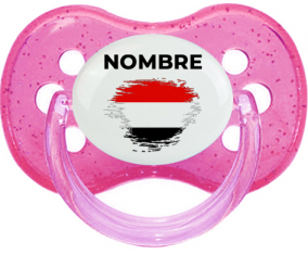 Bandera del efecto pincel de Yemen con nombre: Chupete Cereza