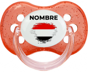 Bandera del efecto pincel de Yemen con nombre: Chupete Cereza