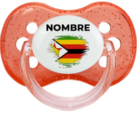 Bandera del efecto pincel de Zimbabue con nombre: Chupete Cereza