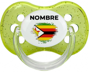Bandera del efecto pincel de Zimbabue con nombre: Chupete Cereza