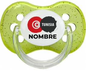 Bandera de Túnez con nombre: Chupete Cereza