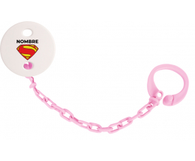 Superman - nombre: Pinza para chupete