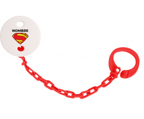 Superman - nombre: Pinza para chupete