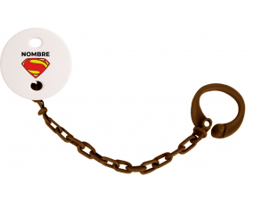Superman - nombre: Pinza para chupete