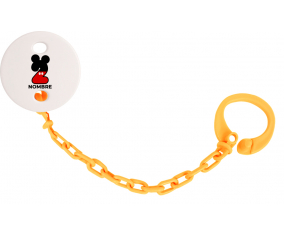 Disney Mickey Número 2 con nombre: Pinza para chupete