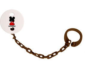 Disney Mickey Número 2 con nombre: Pinza para chupete