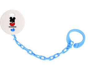 Disney Mickey Número 3 con nombre: Pinza para chupete
