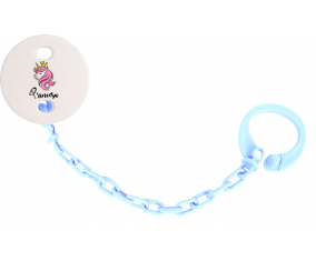 Princesa unicornio rosa: Pinza para chupete