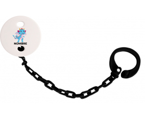 Diseño dragon-3 con nombre: Pinza para chupete