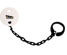 Diseño batmóvil-2 con nombre: Pinza para chupete