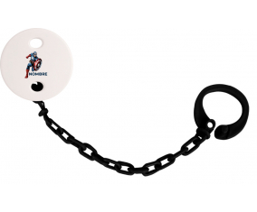 Diseño del Capitán América-1 con nombre: Pinza para chupete