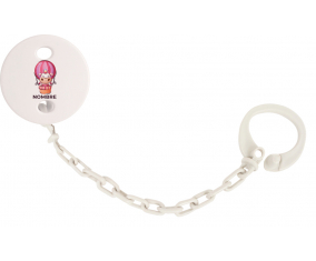 Funny Animals Vaca con nombre: Pinza para chupete