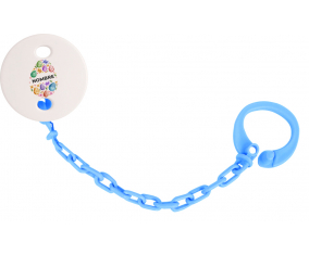 Diseño-1 Huevo de Pascua con Nombre: Pinza para chupete
