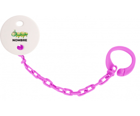 Juguetes de juguete Chenille con nombre: Pinza para chupete
