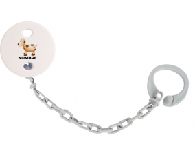 Juguetes de juguete vaca con nombre: Pinza para chupete