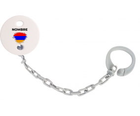 Bandera de pincel Armenia con nombre: Pinza para chupete
