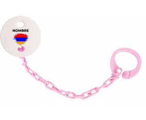 Bandera de pincel Armenia con nombre: Pinza para chupete